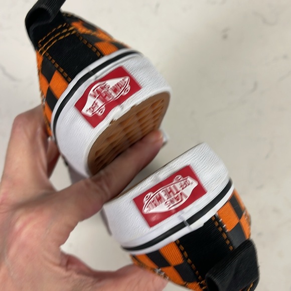 VANS KIDS GLOW CHECKERBOARD WEB AUTHENTIC ELASTIC LACE Size 1 Big Kids Halloween - Picture 5 of 16